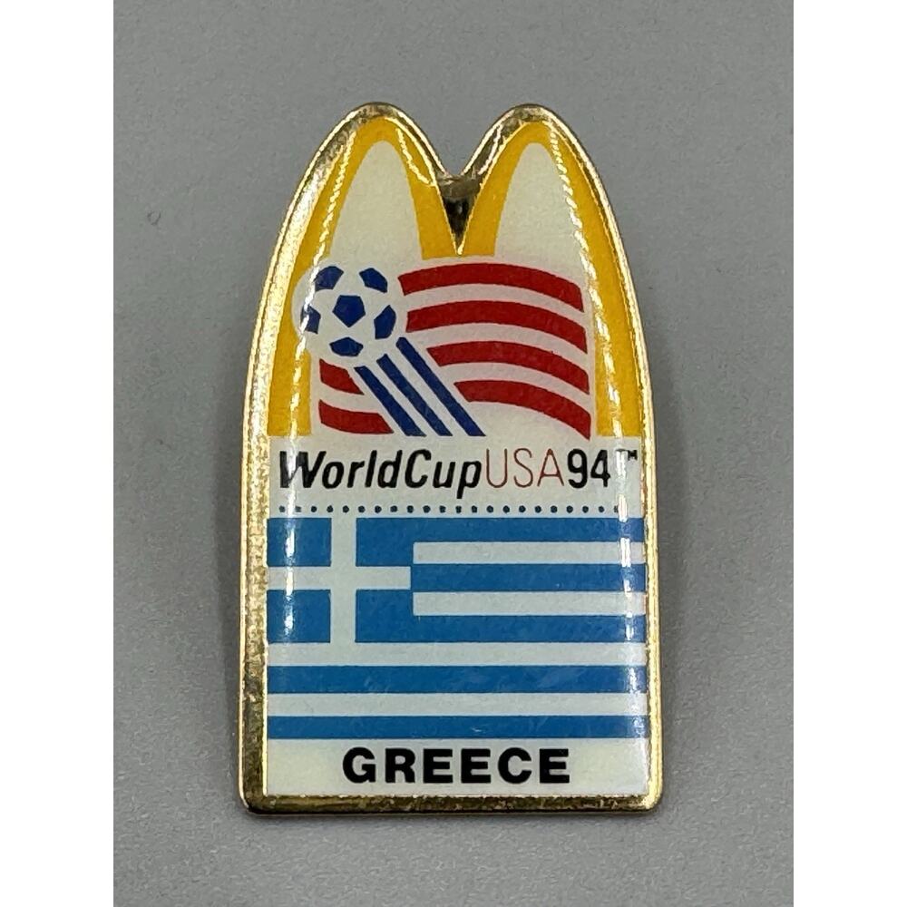 USA 1994 World Cup McDonald's GREECE Lapel Pin Vintage